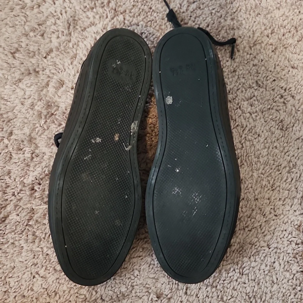 Black Coach Sneakers Size 8.5 - Picture 3 of 7